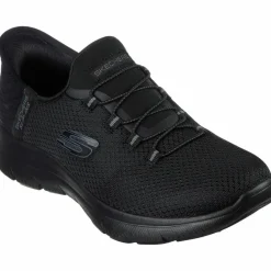 Skechers Sneaker|Streetwear<· Summits black mesh-gunmetal trim