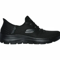 Skechers Sneaker|Streetwear<· Summits black mesh-gunmetal trim