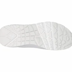 Skechers Streetwear|Sneaker<· Uno white durabuck-mesh trim
