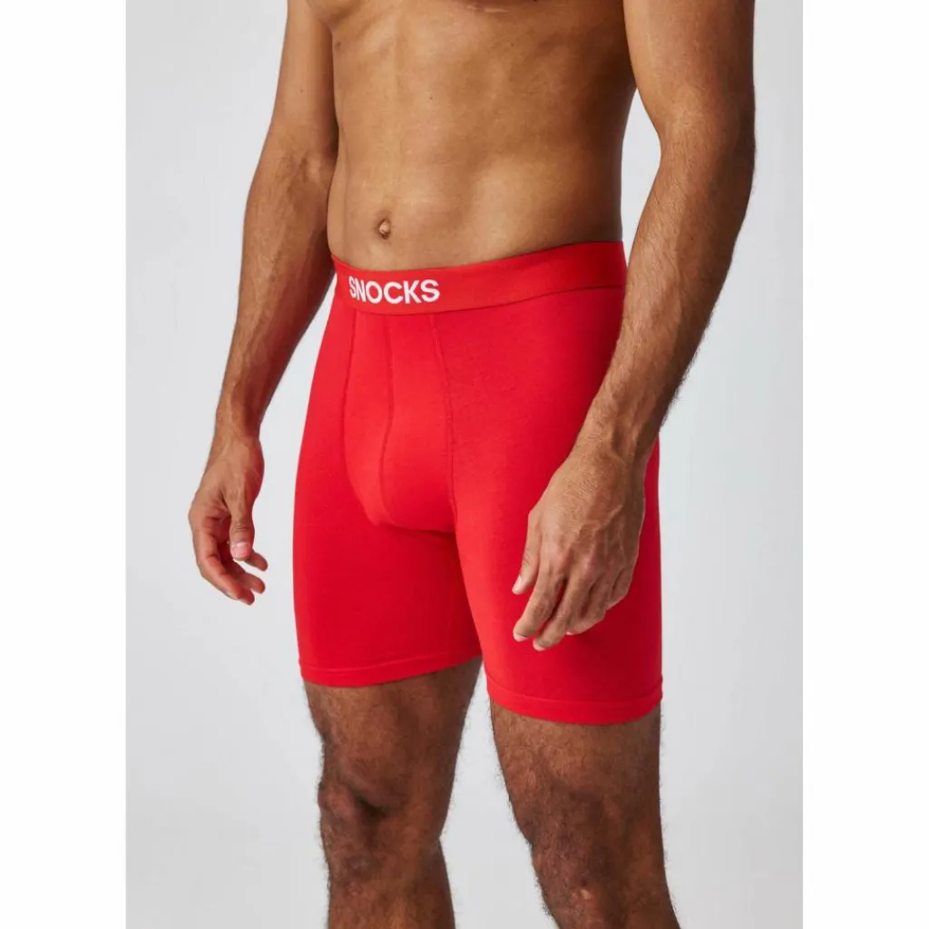 Snocks Unterwäsche<· Boxershorts mit längerem Bein 3er Pack Hibiscus