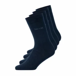 Snocks Socken<· Business Socken blau