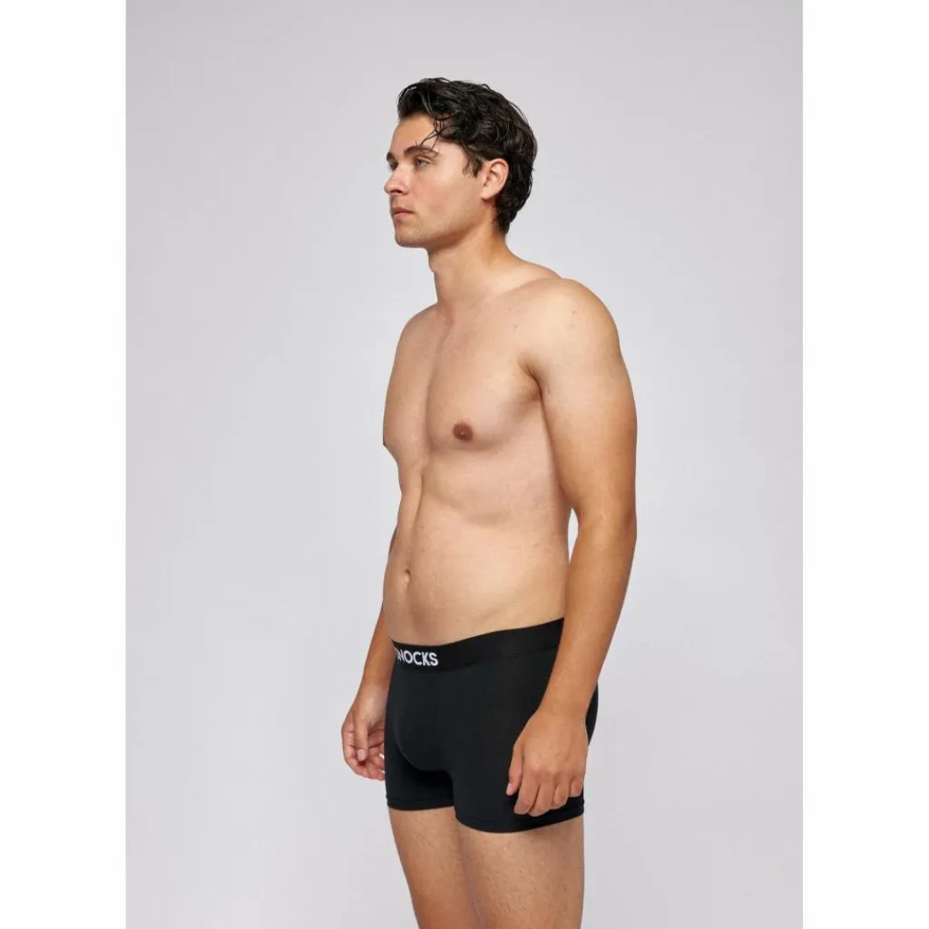 Snocks Unterwäsche<· Premium Boxershorts mit Logo Schwarz