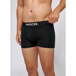 Snocks Unterwäsche<· Premium Boxershorts mit Logo Schwarz