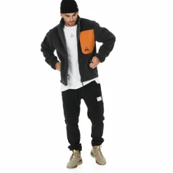 SOS Fleecejacken<· La Grave 1051 Asphalt