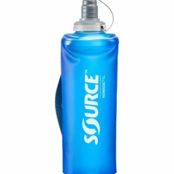 Source Trinkzubehör|Trinkzubehör<· Nomadic foldable bottle 1 Liter blue
