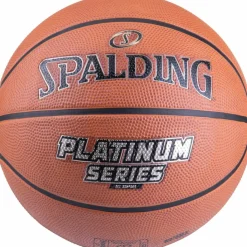 SPALDING Basketball|Basketball<· Platinum Series Rubber orange