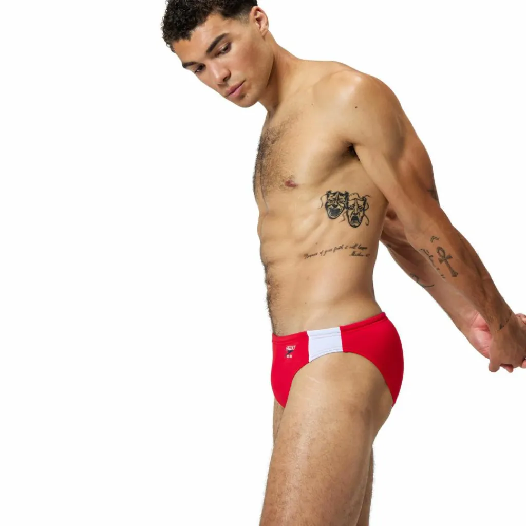 SPEEDO Schwimmen<· Colorblock high risk red