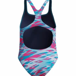 SPEEDO Schwimmen<· HYPERBOOM PRINT MEDALIST blu-pnk