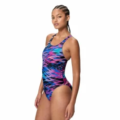 SPEEDO Schwimmen|Schwimmen<· HYPERBOOM PRINT MEDALIST blk-pnk