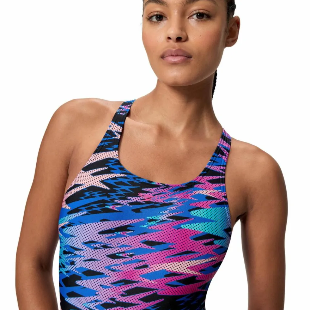 SPEEDO Schwimmen|Schwimmen<· HYPERBOOM PRINT MEDALIST blk-pnk