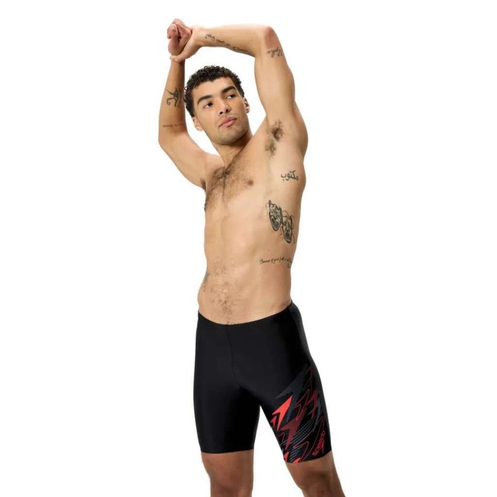 SPEEDO Schwimmen|Schwimmen<· MEDLEY LOGO blk-red