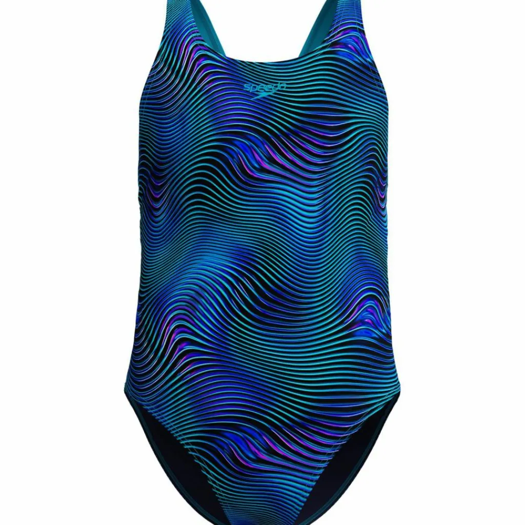 SPEEDO Schwimmen<· Print Leaderback One Piece blu-dkblu