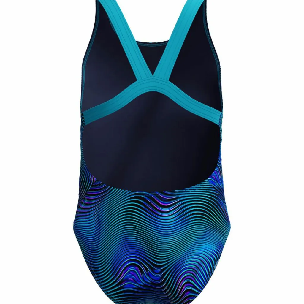 SPEEDO Schwimmen<· Print Leaderback One Piece blu-dkblu