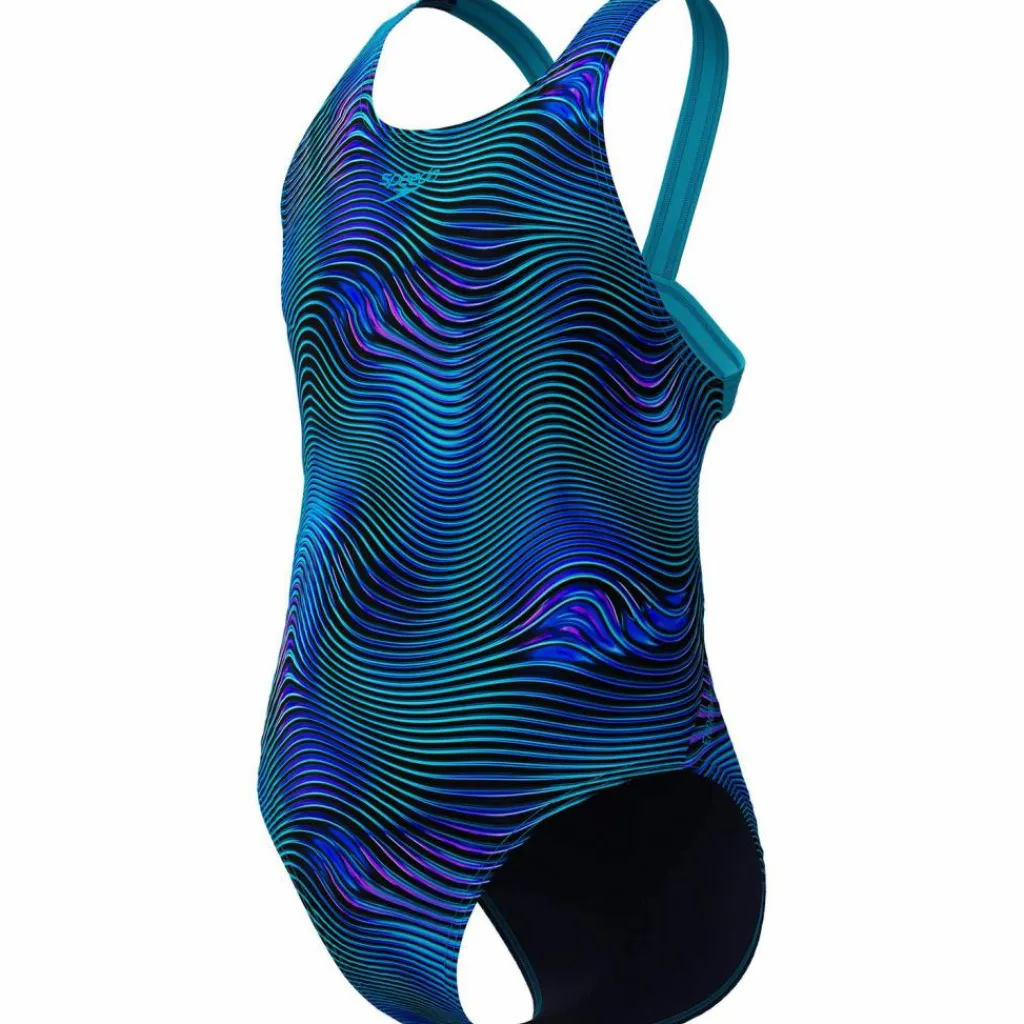 SPEEDO Schwimmen<· Print Leaderback One Piece blu-dkblu