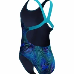 SPEEDO Schwimmen<· Print Leaderback One Piece blu-dkblu