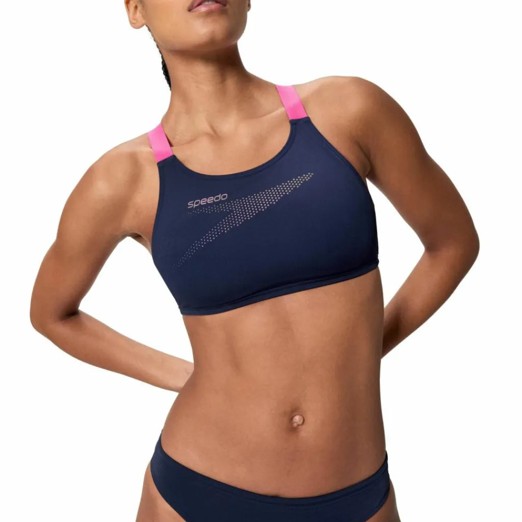 SPEEDO Schwimmen|Schwimmen<· SOLID BOOM LEADERBACK nvy