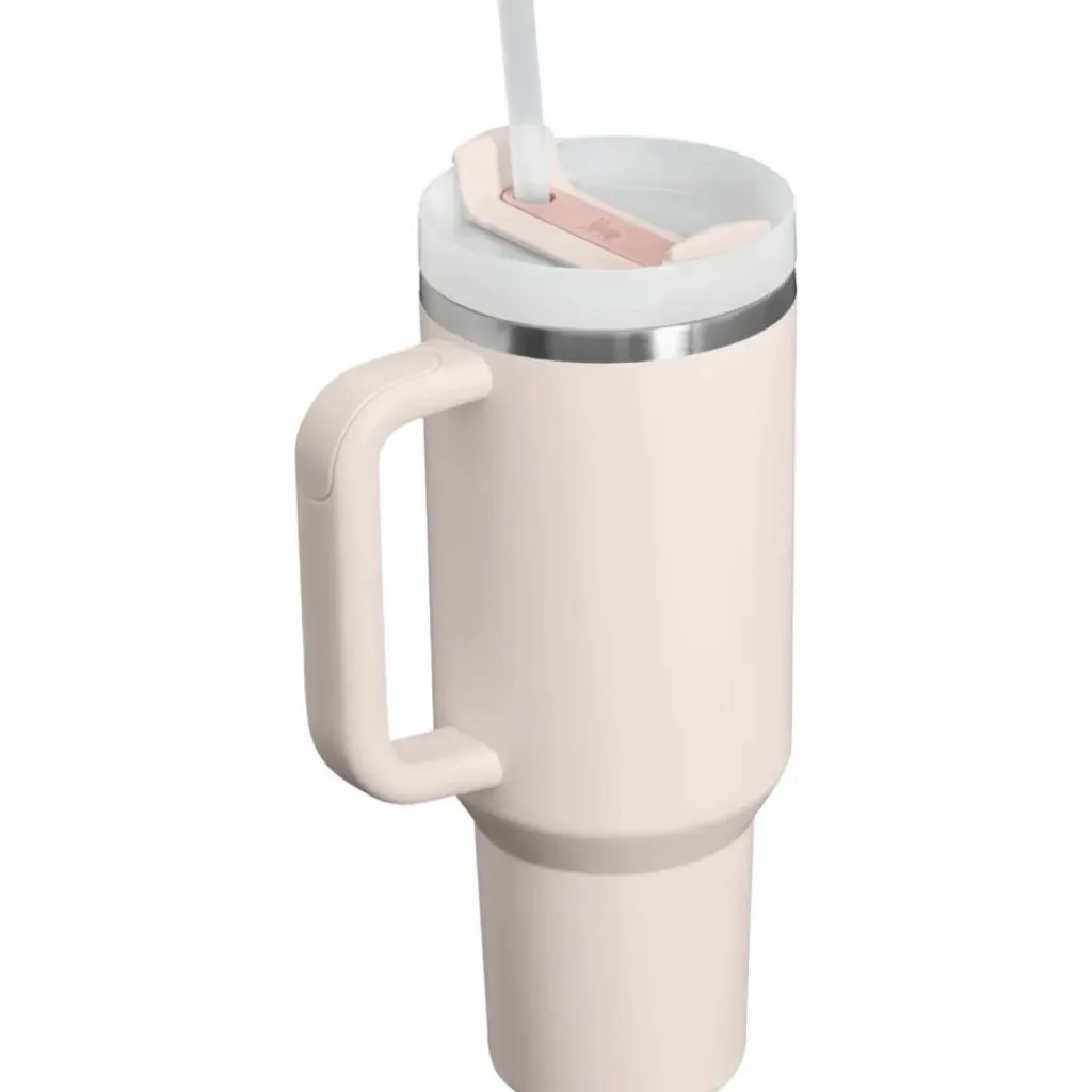 Stanley Trinkzubehör|Trinkzubehör<· Quencher H2.O FlowState Tumbler rose quartz