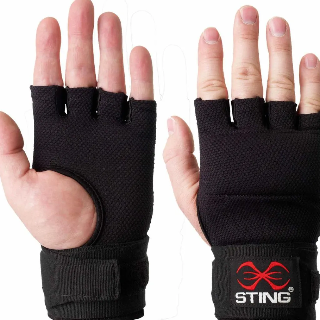STING Boxen<· ELASTICISED QUICK WRAPS black