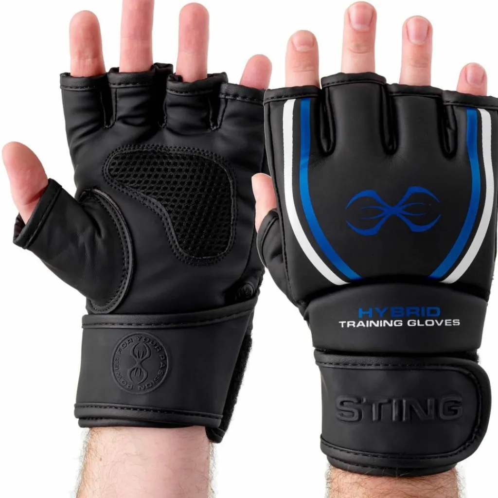 STING Boxen<· MMA Trainingsglove black blue