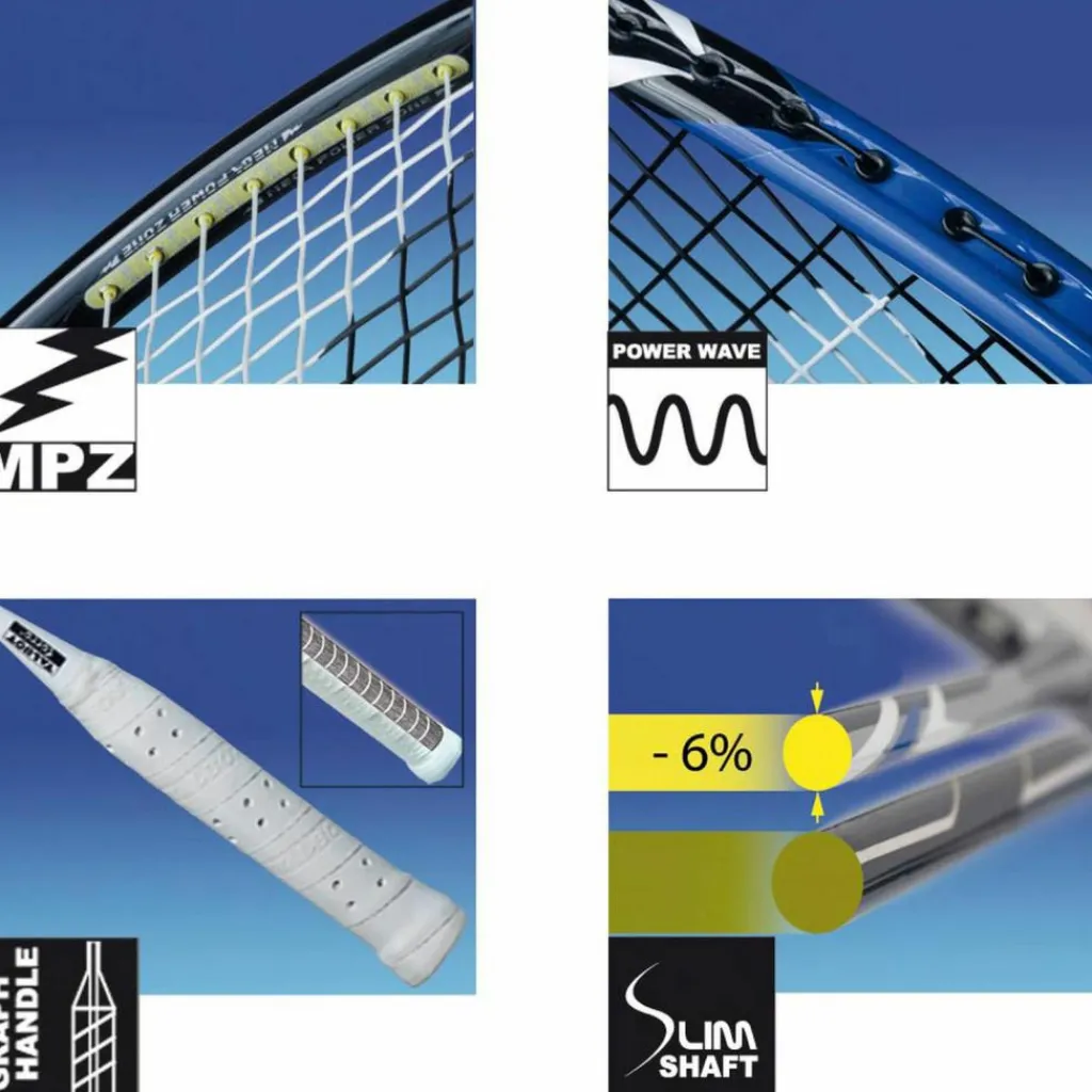 Talbot-Torro Badminton|Schläger<· BM SCHL. ISOFORCE 1011 weiß-schwarz-silber