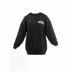 Tom Barron Pullover & Sweats<· WOMEN OVERSIZE FIT TUNIC SWEATSHIRT black