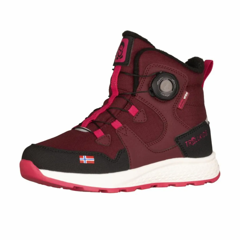 Trollkids Winterschuhe|Boots & Stiefel<· Bergen Burgunderrot/Magenta