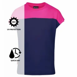 Trollkids Shirts<· Bergen Marineblau/Magenta