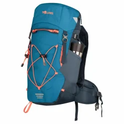 Trollkids Trekkingrucksäcke|Rucksäcke<· Fjell Arktikblau/Dunkles navy/Gl&uuml;hendes Orange