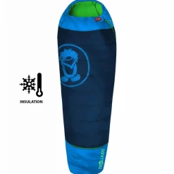 Trollkids Schlafsäcke<· Fjell Dreamer Marineblau / Gr&uuml;n
