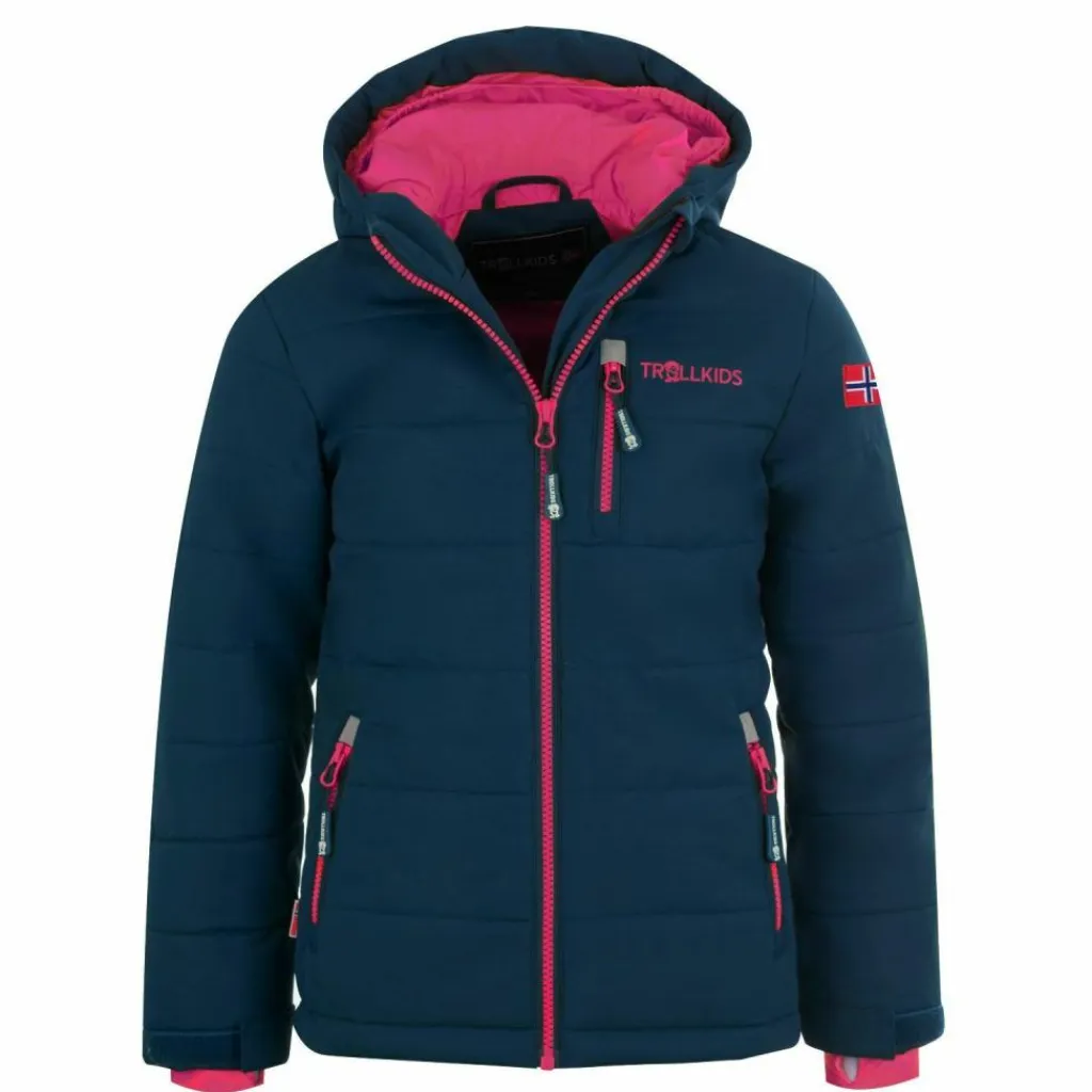 Trollkids Jacken|Ski<· Hemsedal XT Marineblau/Magenta