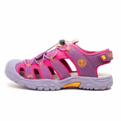 Trollkids Wanderschuhe<· Kvalvika Dunkelrosa / Orange