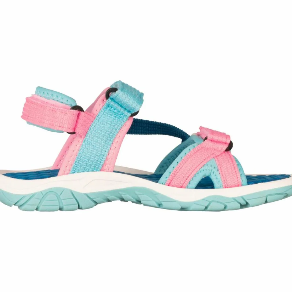 Trollkids Wanderschuhe<· Oslofjord harbor blue-aqua haze-peony rose
