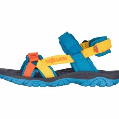 Trollkids Wanderschuhe<· Oslofjord dynamic blue-bright orange-yellow