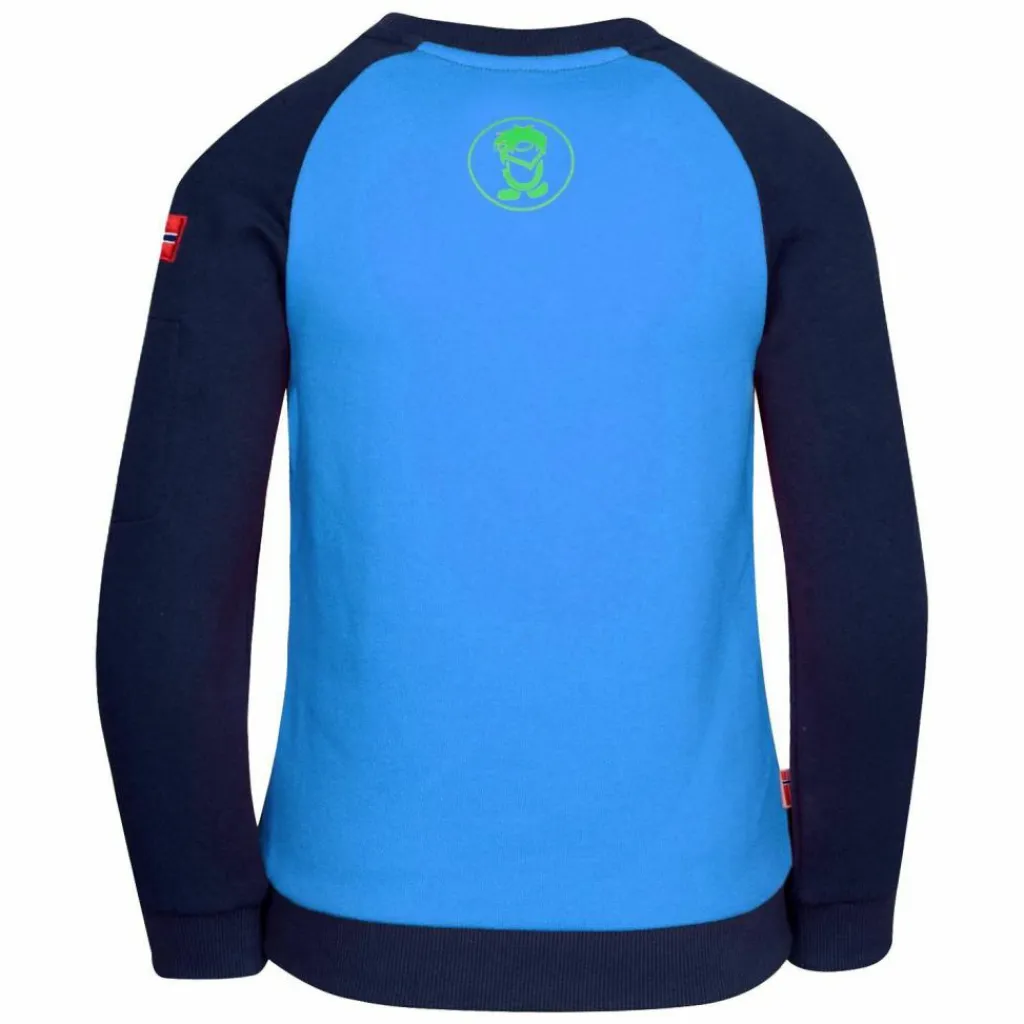 Trollkids Pullover & Sweats<· Sandefjord Marineblau / Grün