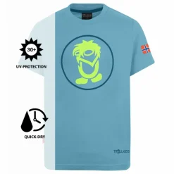 Trollkids Shirts<· Troll T Delphinblau/Lime