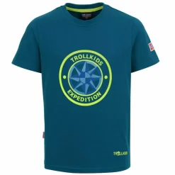 Trollkids Shirts<· Windrose T Petrolgrün/Lime