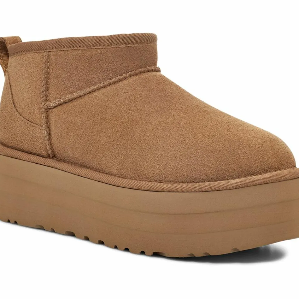 Ugg Streetwear|Winterschuhe<· Classic Ultra Mini Platform chestnut