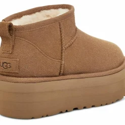 Ugg Streetwear|Winterschuhe<· Classic Ultra Mini Platform chestnut