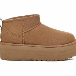 Ugg Streetwear|Winterschuhe<· Classic Ultra Mini Platform chestnut