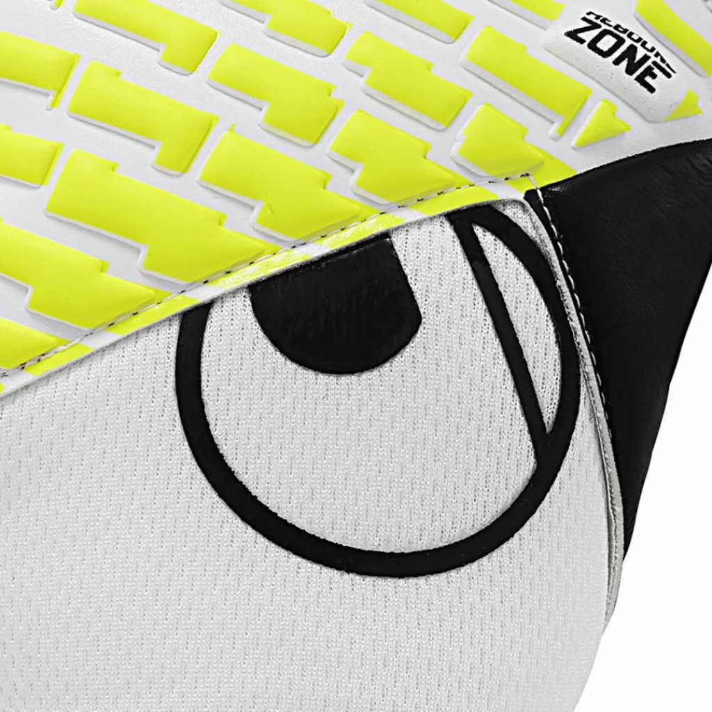 Uhlsport Handschuhe<· FM Absolutgrip HN Pro Jr. weiß/schwarz/fluo gelb
