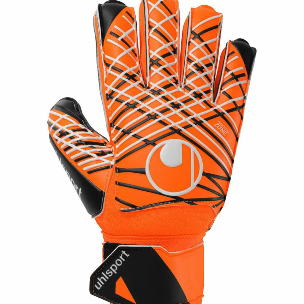 Uhlsport Handschuhe|Handschuhe<· Soft Resist- Flex Frame fluo orange-weiß-schwarz