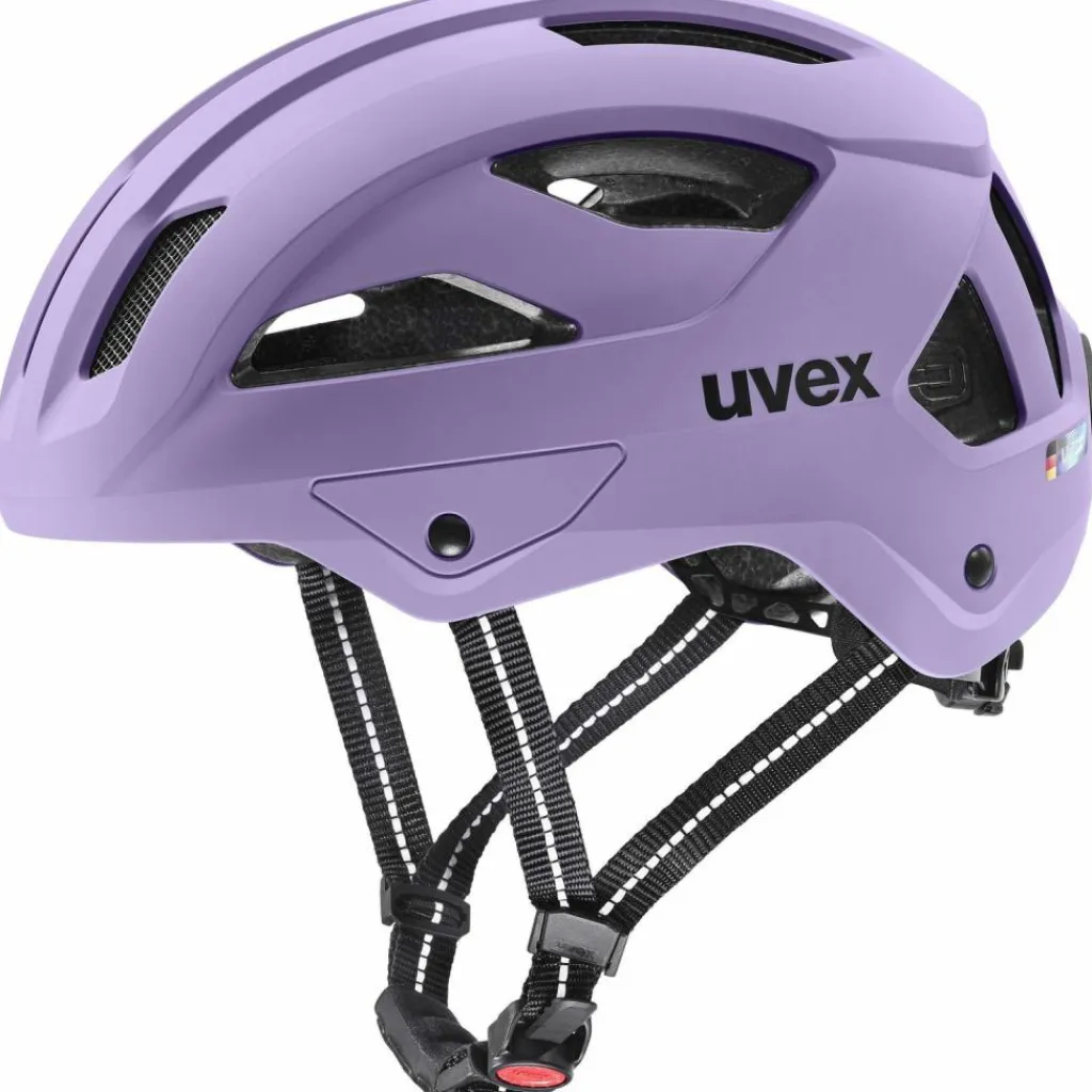 Uvex Radsport|Fahrradhelme<· CITY STRIDE lilac matt