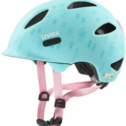 Uvex Fahrradhelme|Radsport<· oyo style flowers cyan matt