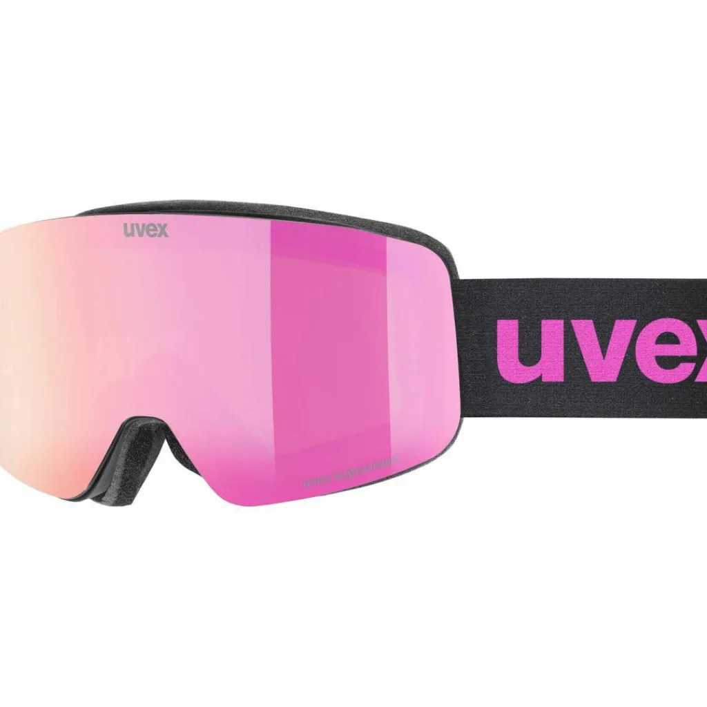 Uvex Skibrillen|Ski<· pwdr FM black matt-pink clear