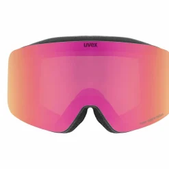 Uvex Skibrillen|Ski<· pwdr FM black matt-pink clear
