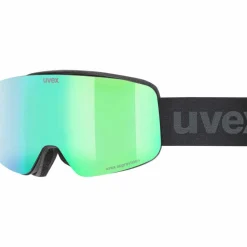 Uvex Skibrillen|Brillen<· pwdr FM black matt-green clear