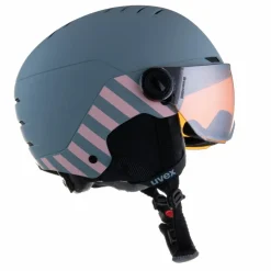 Uvex Helme|Schutzausrüstung<· rocket jr. vis rhino-blush mat