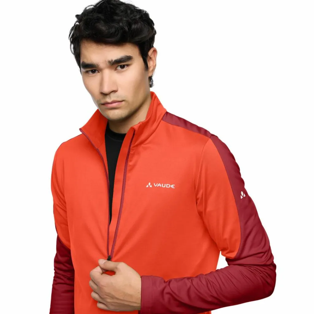 VAUDE Pullover & Sweats<· Men's Livigno Halfzip II carmine/glowing red