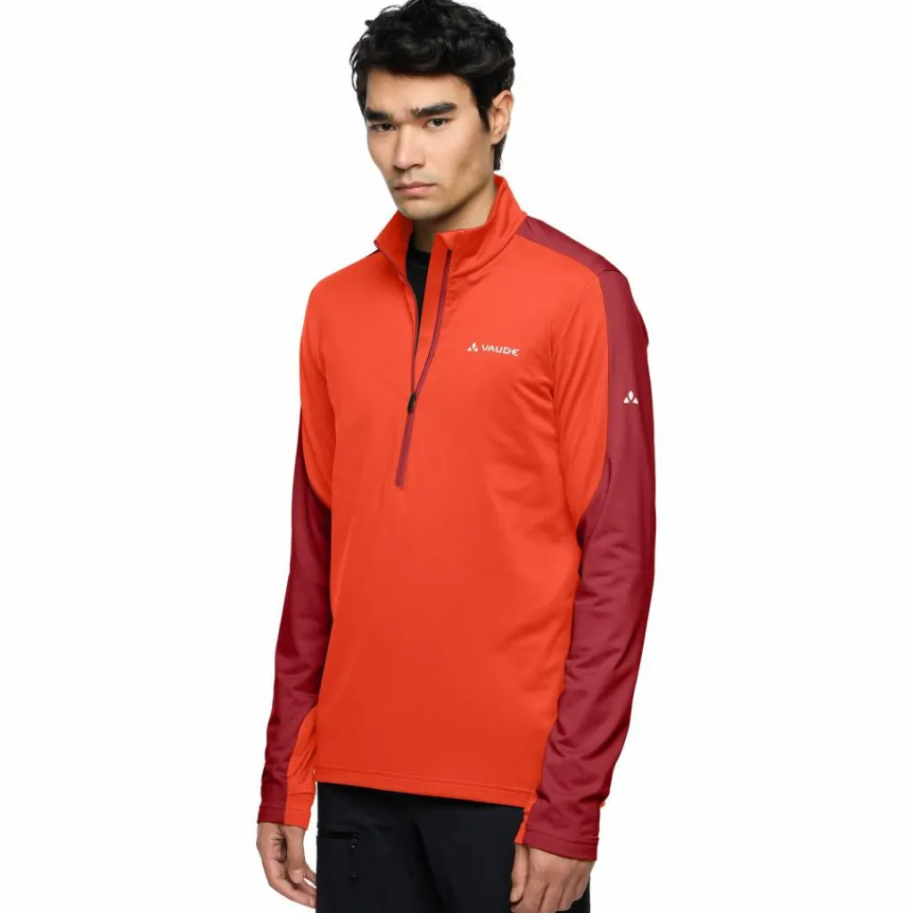 VAUDE Pullover & Sweats<· Men's Livigno Halfzip II carmine/glowing red
