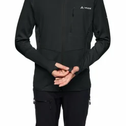 VAUDE Übergangsjacken<· Men's Monviso Hooded Grid Fleece Jacket phantom black